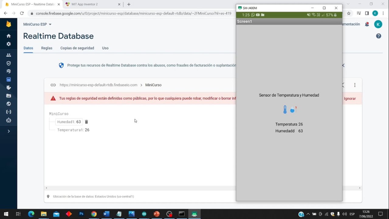 ESP32-ESP8266: Comunicacion con App Inventor y Firebase | CURSO IOT