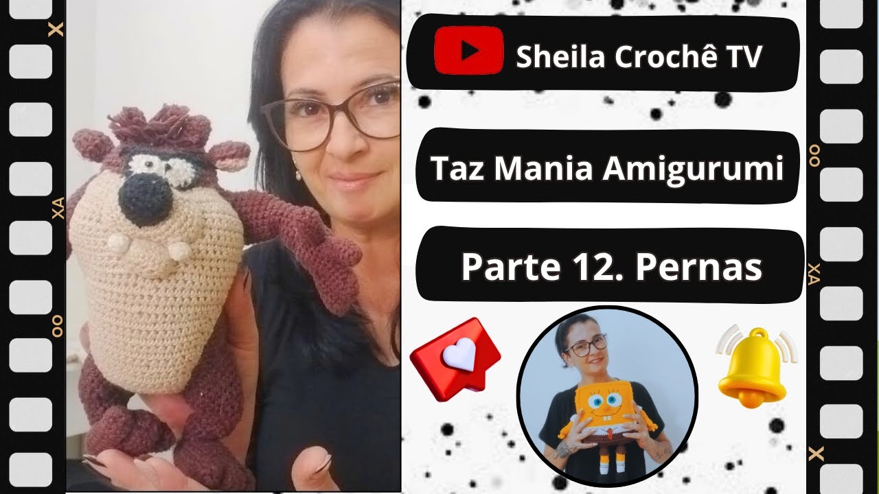 Taz Mania Amigurumi. Parte 12. Pernas.