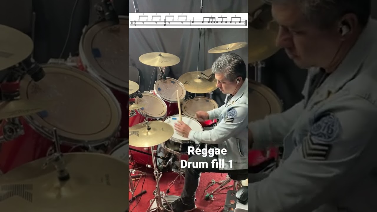 Reggae drum fill 1 #drums #reggae
