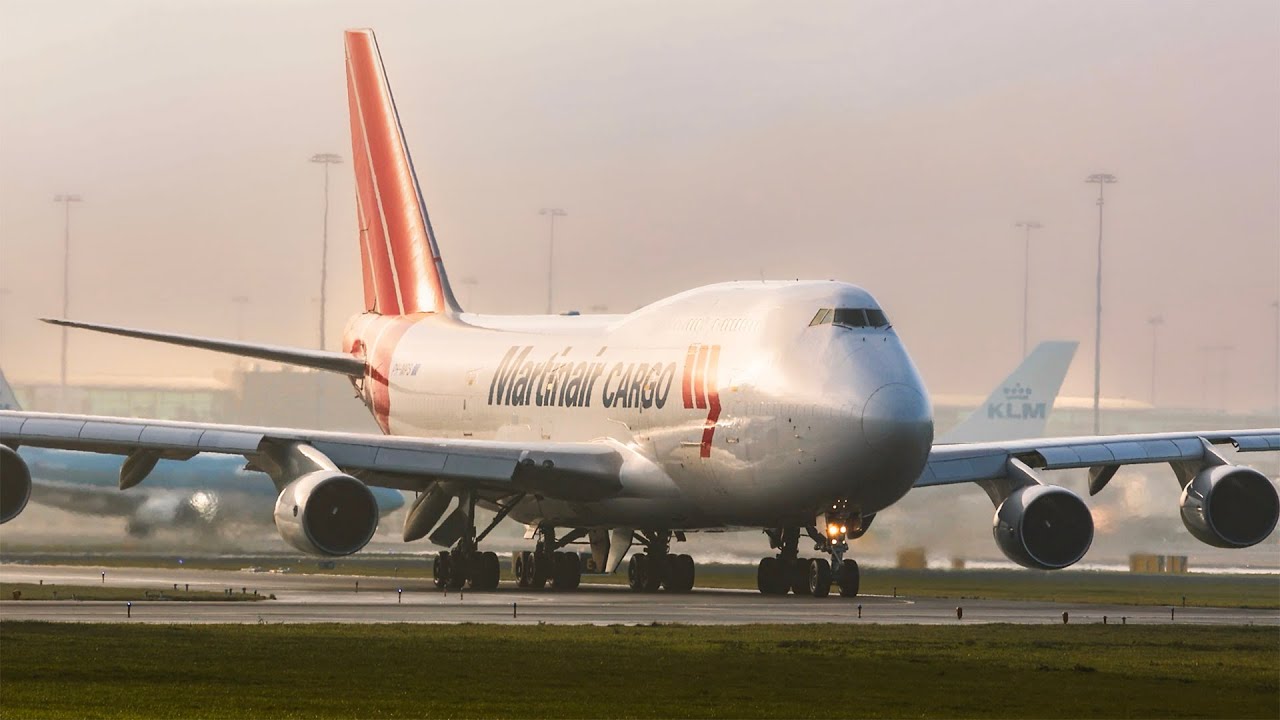 👑 Martinair Cargo 35 YEARS OLD B747-400BCF PH-MPS Line-up & take-off 🇳🇱 Schiphol Airport RWY 18L