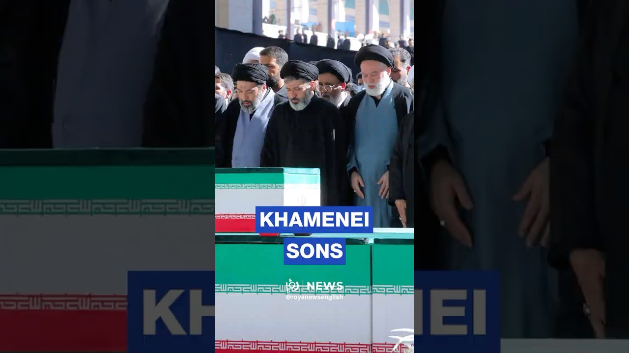🇮🇷 Сыновья Хаменеи скорбят на похоронах отца в Тегеране