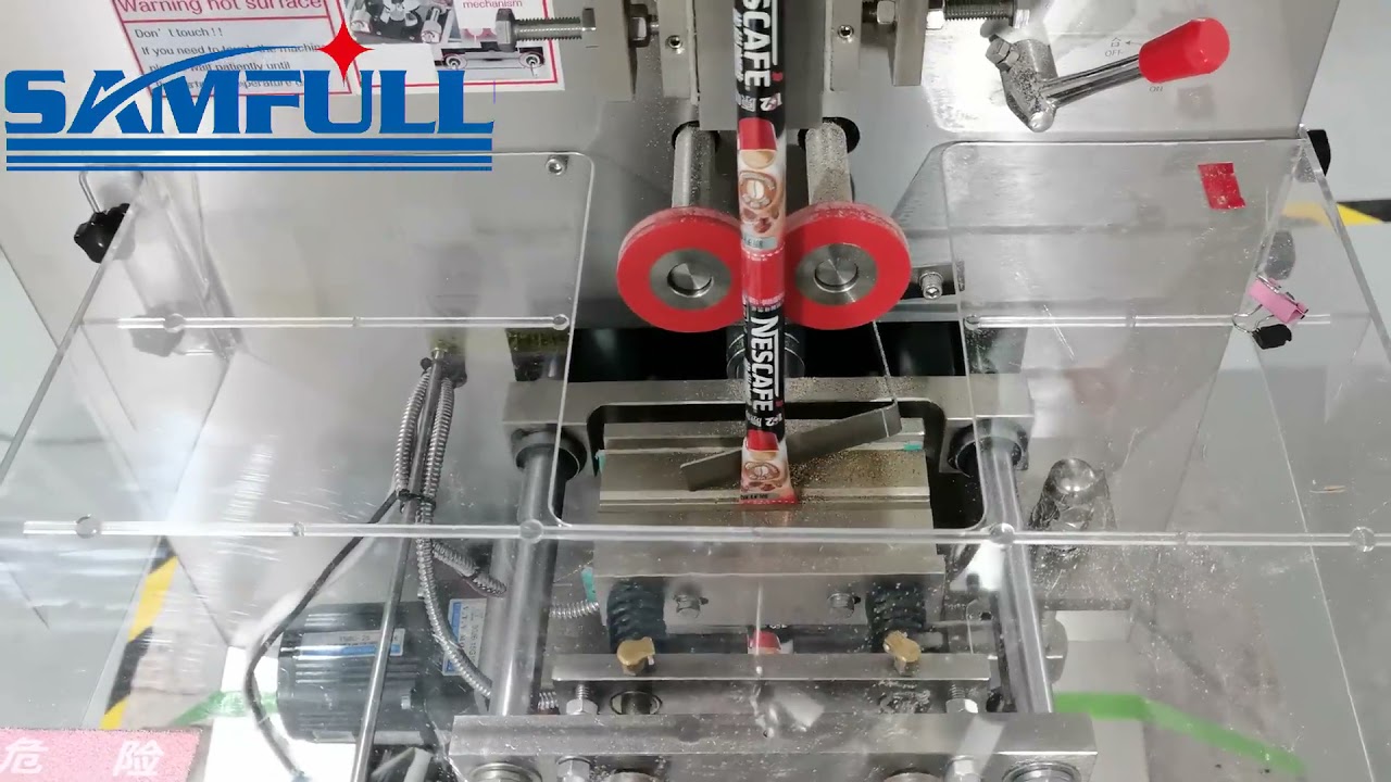Samfull instant coffee powder stick packing machine, coffee powder packet packaging machine