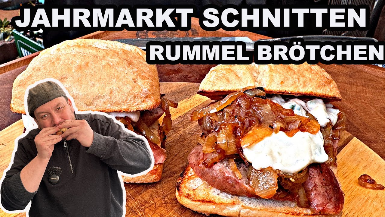 Jahrmarkt Schnitten das beste Bratwurstbrötchen - Einfach aber genialer Snack | The BBQ BEAR