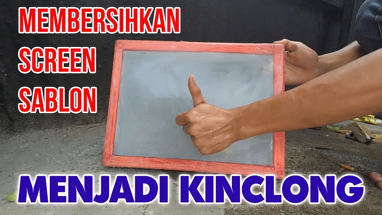 Cara Membersihkan Screen Sablon Dari Tinta - Screen Menjadi Kinclong