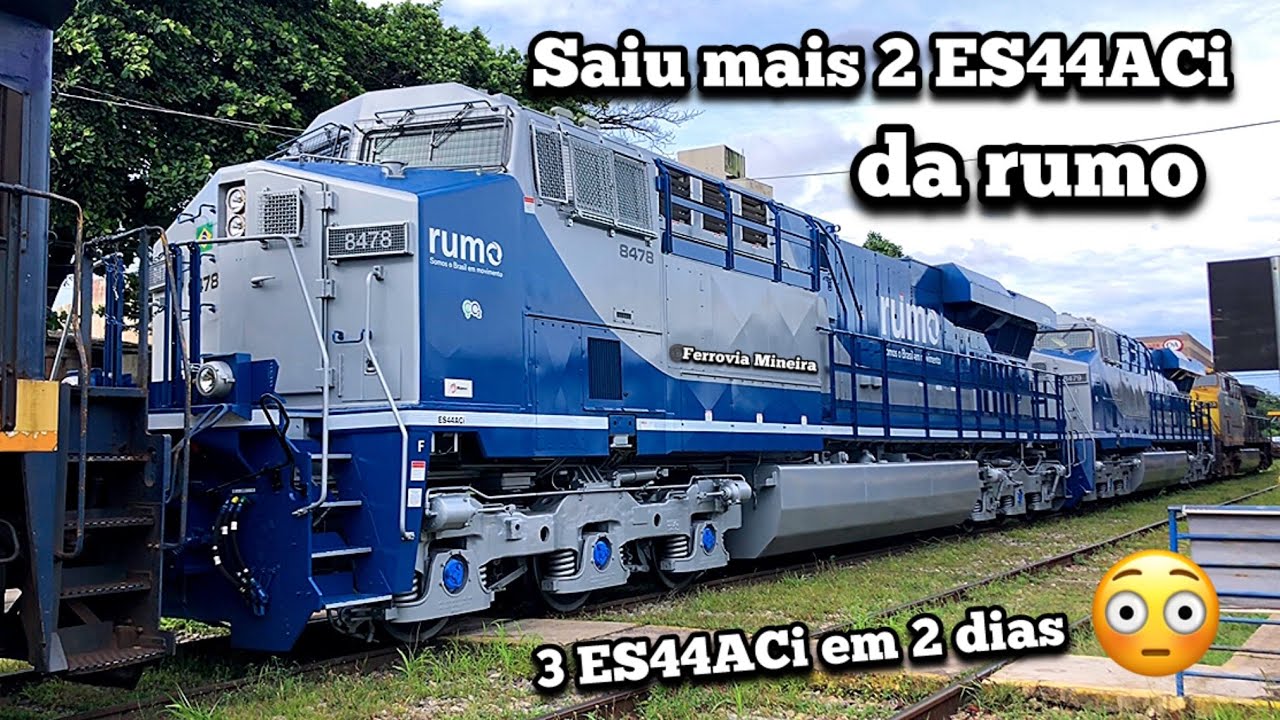 SAIU MAIS 2 ES44 DA RUMO 😱 / TRANSLADO MANOBRAS E PARTIDA DAS NOVAS ES44ACi 8478 e 8479 DA RUMO