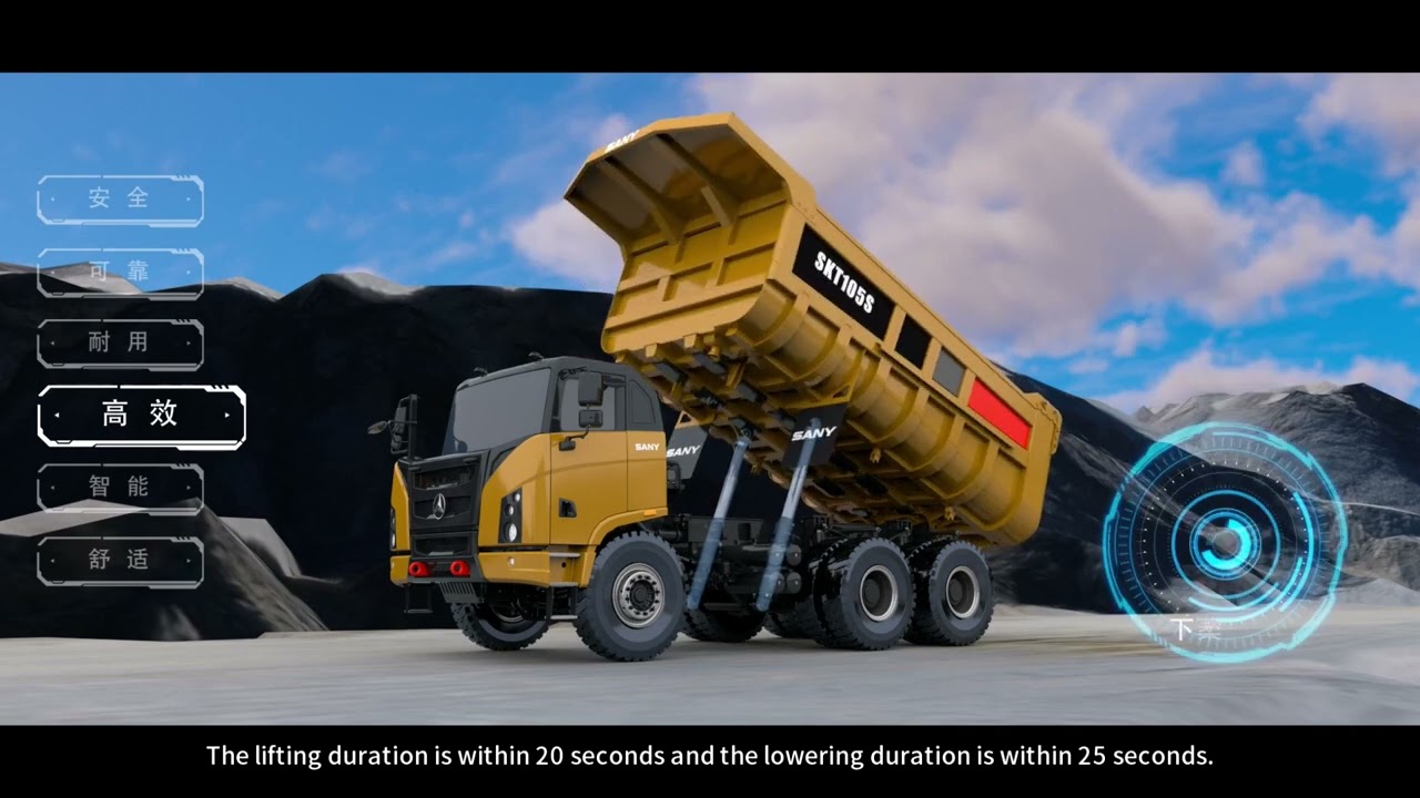 SANY WIDE-BODY MINING TRUCK /CAMION MINERO VOLQUETE(SKT105S)