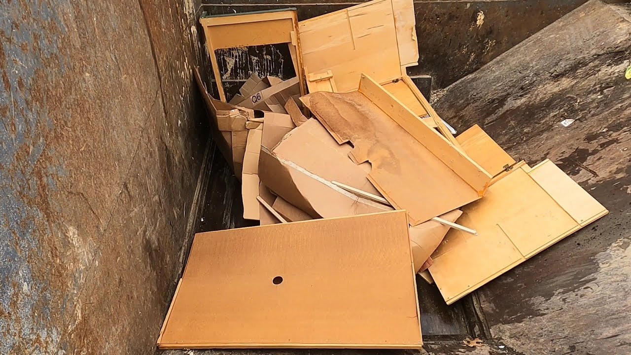 Desks & Garbage Bags Get FLATTENED | ASMR