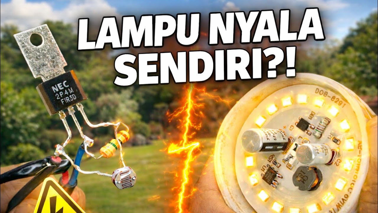 BUAT SEPERTI INI LAMPU BISA NYALA DAN HIDUP SEDIRI tanpa saklar
