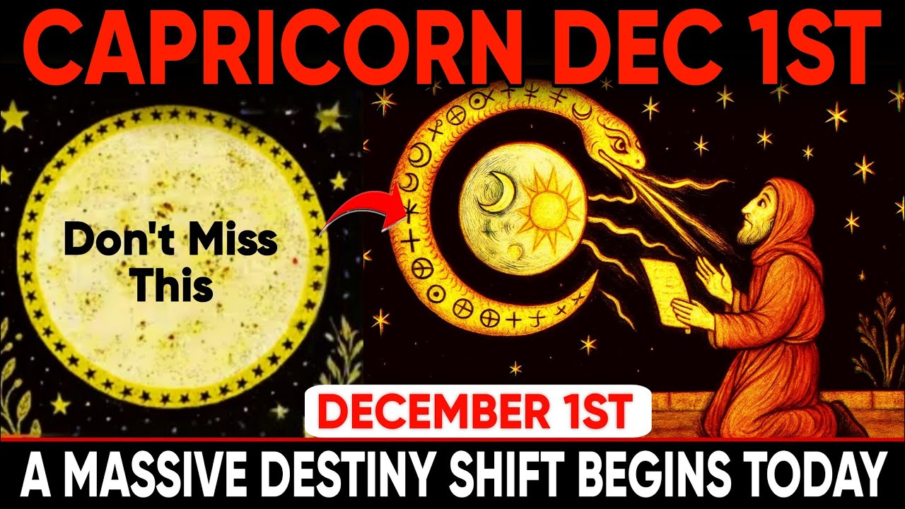 CAPRICORN ♑ December 1 WARNING ⚠️ A Massive Destiny Shift Begins TODAY!