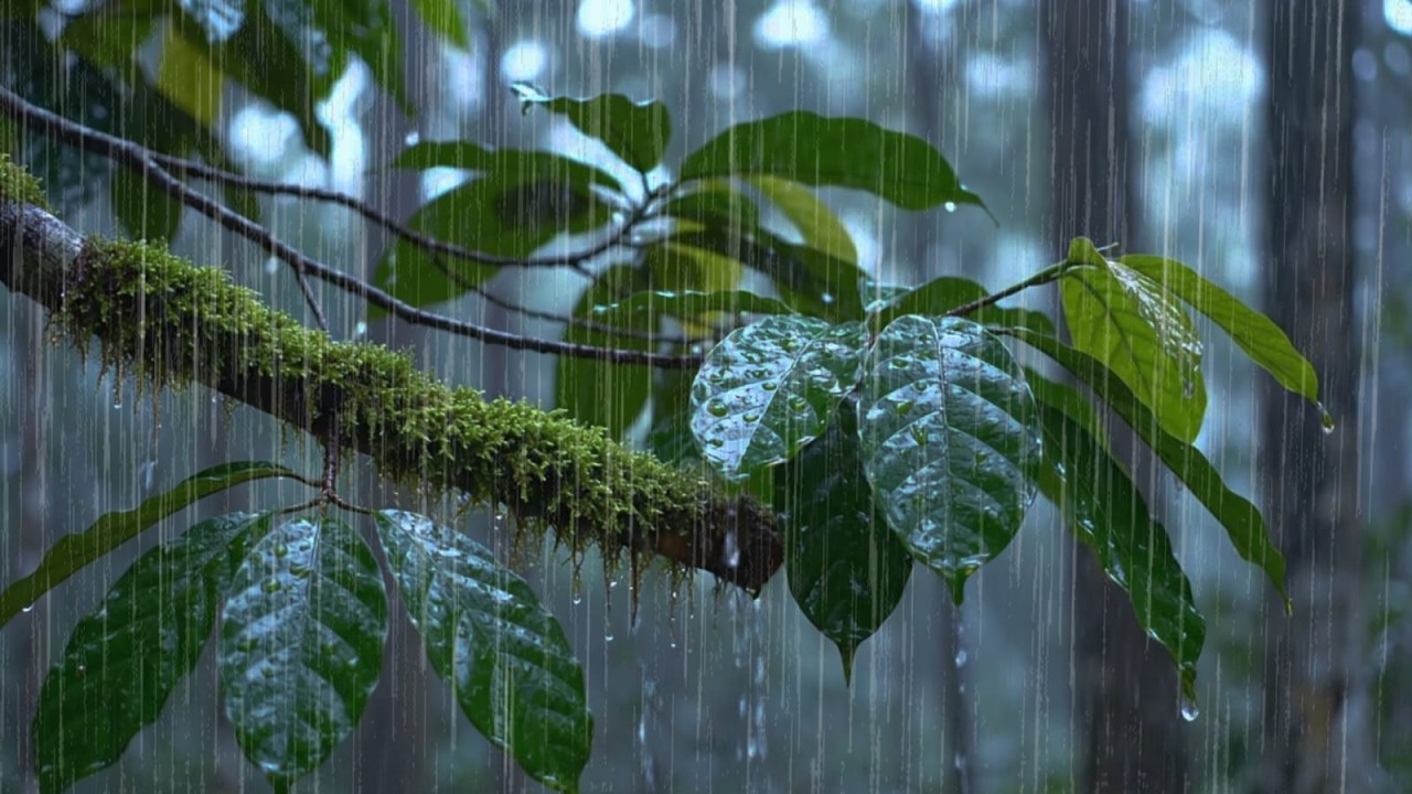 Deep Forest Rain Sounds for Sleeping Instantly 🌧️ No Noise, Pure Nature Ambience Sleep & Relaxation