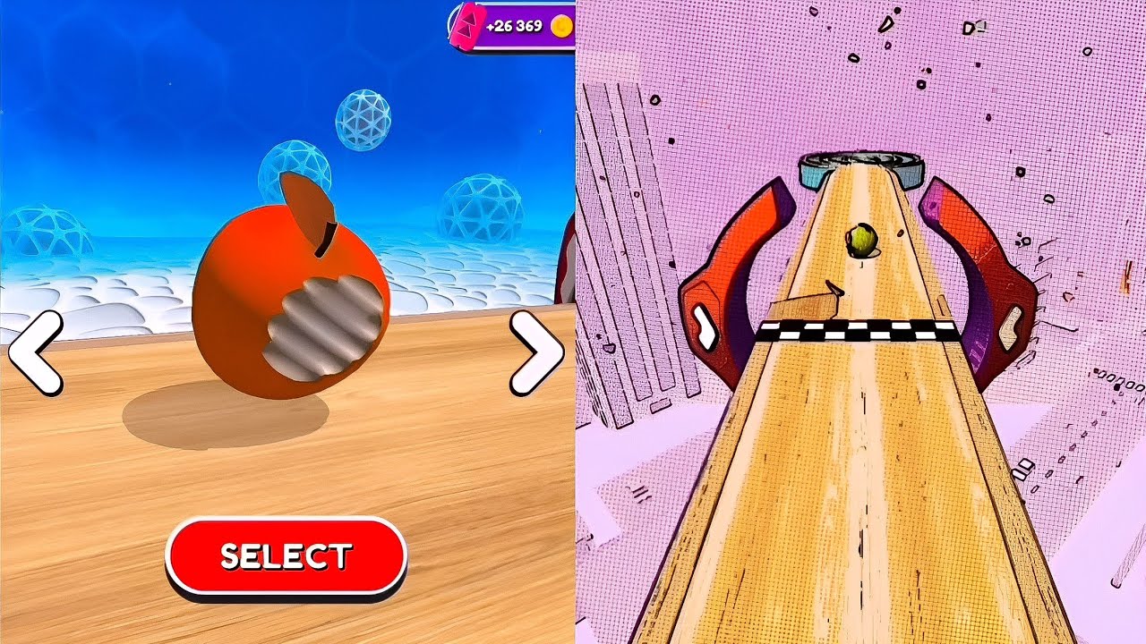 Going Balls Vs Video Reverse Gameplay SpeedRun #1052