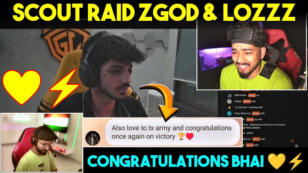 SCOUT raid ZGOD & LOLzZz ⚡💛 LOLzZz Congratulations SCOUT 🤗✅