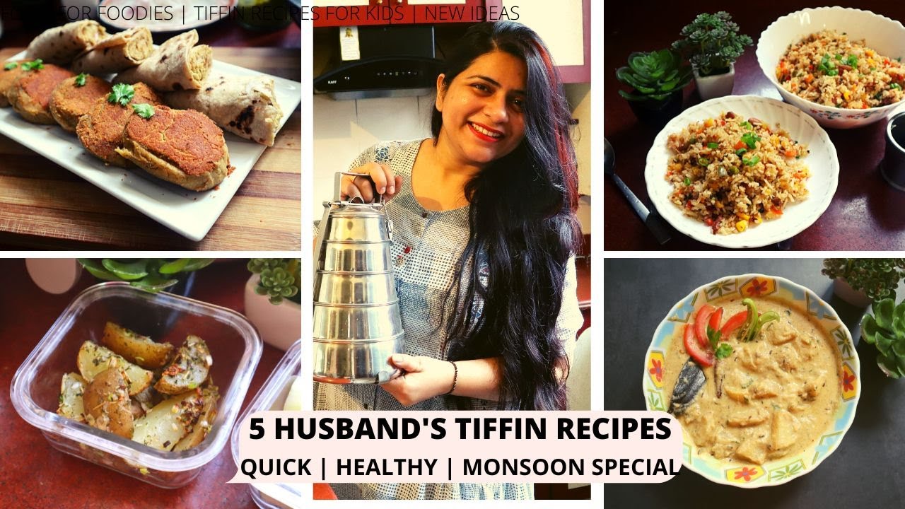 5 Husband's Tiffin Recipe | Office lunch box | Easy and quick recipe #lunchboxrecipes