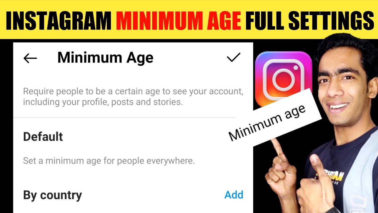 Instagram Minimum Age Setting Kaise Kare | Instagram Munimum Age Kya Hai | Instagram Minimum Age