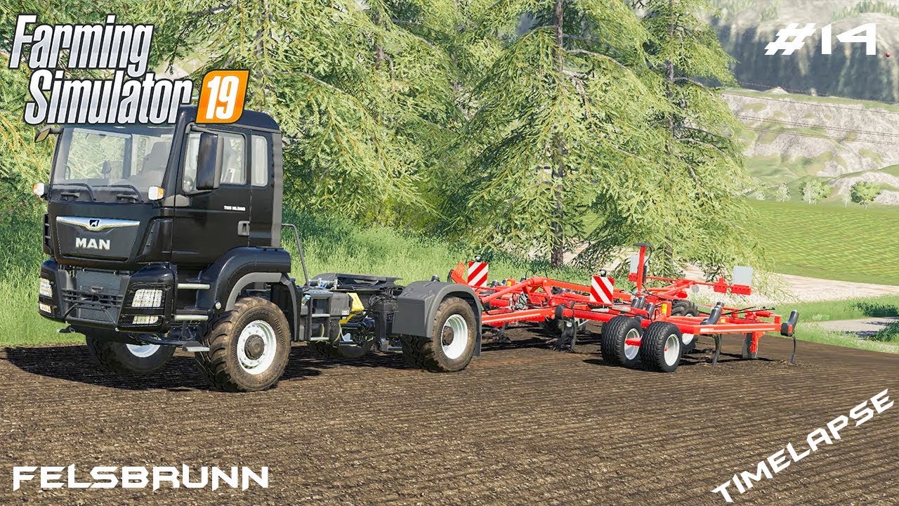 Using truck as tractor | Animals on Felsbrunn | Farming Simulator 19 | Episode 14