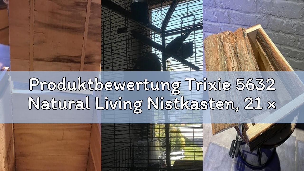 Produktbewertung Trixie 5632 Natural Living Nistkasten, 21 × 13 × 12 cm/ø 3,8 cm