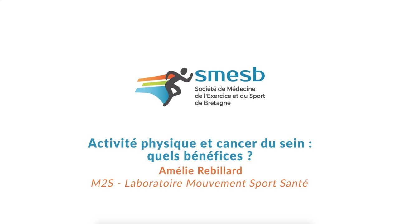 Activité physique et cancer du sein - Amélie Rebillard