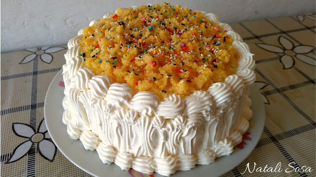 Hacemos una torta super económica, bizcochuelo con agua y rellenos fáciles!