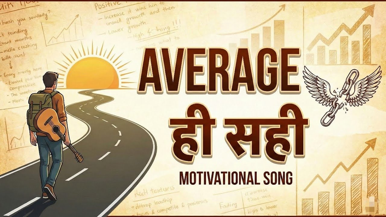 Average ही सही 😌🚶| Motivational Song for Students & Dreamers | Official Song