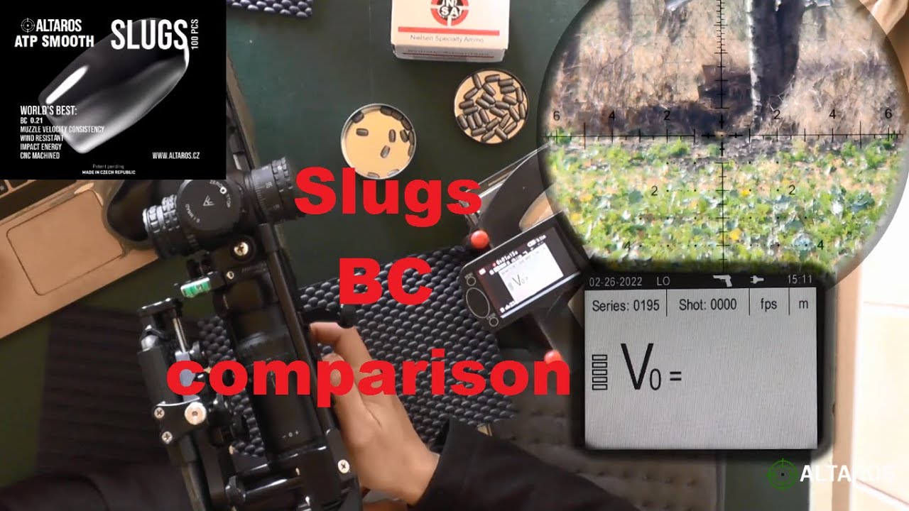 Airgun Slugs BC comparison
