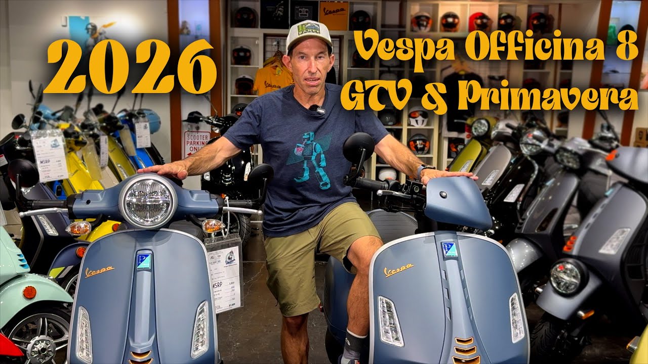 2026 Vespa Officina 8 GTV 310 & Primavera 150