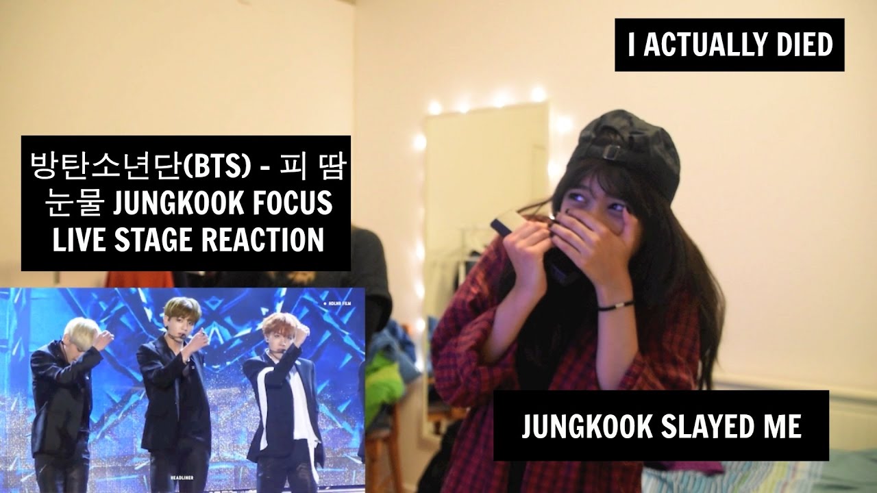 방탄소년단(BTS) - 피 땀 눈물 JUNGKOOK FOCUS LIVE STAGE REACTION | [I AM NOT OKAY]