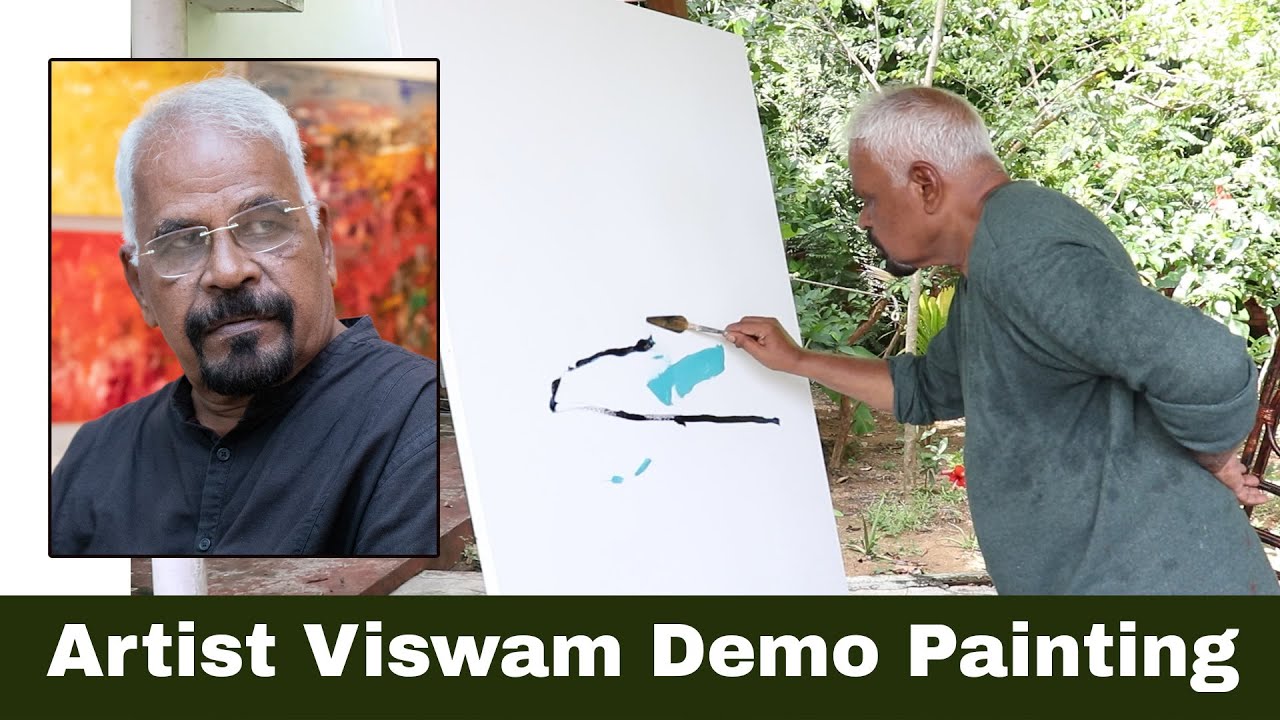 Artist A Viswam Painting Demo | Full Version | WAA