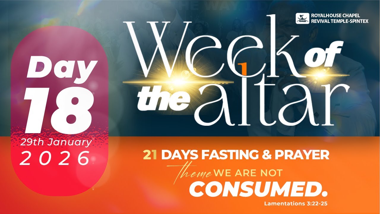 🔴 LIVE FROM OIL DOME | WEEK OF THE ALTAR 2026 | DAY 18 | 29.01.26 | #WOTA2026