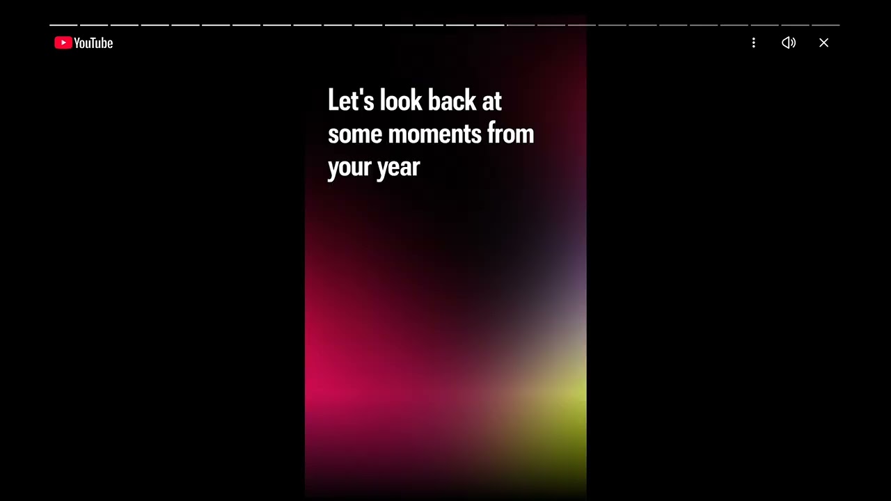 What did I watch on YouTube during the 2025 year