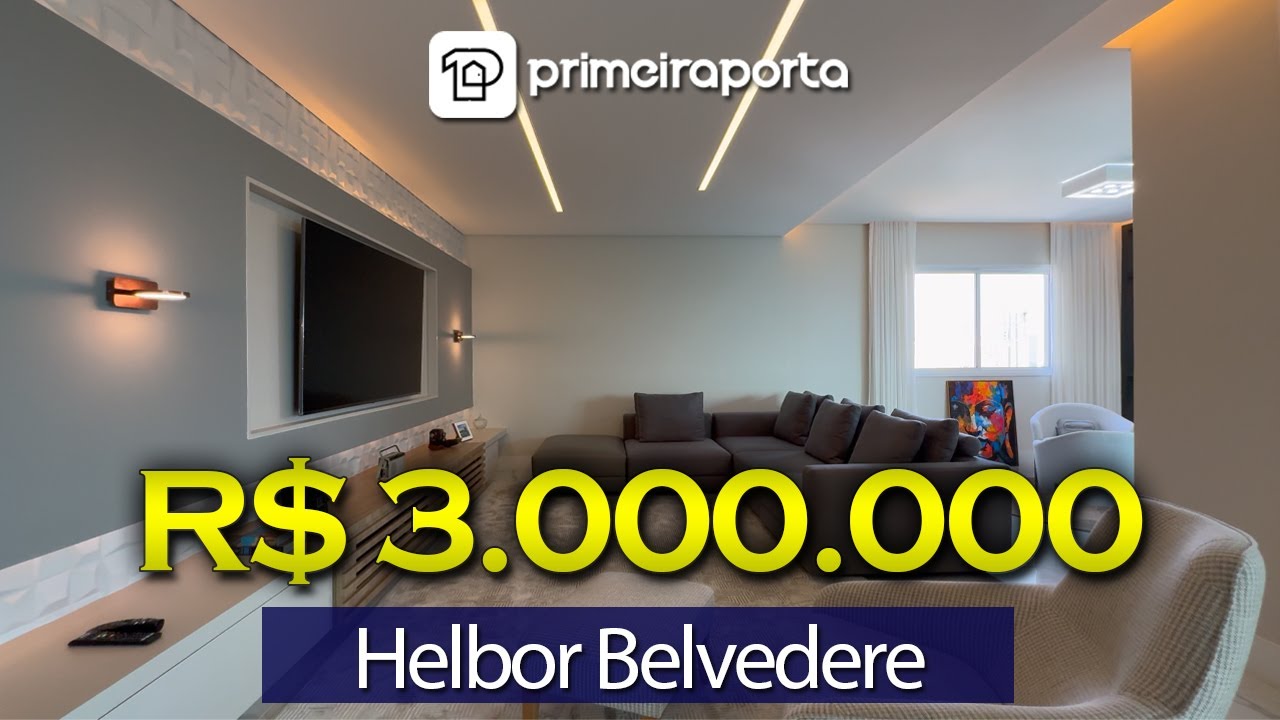 Apartamento no Helbor Belvedere com 259m em andar alto, Jardim das Colinas SJC   Alto Padrão