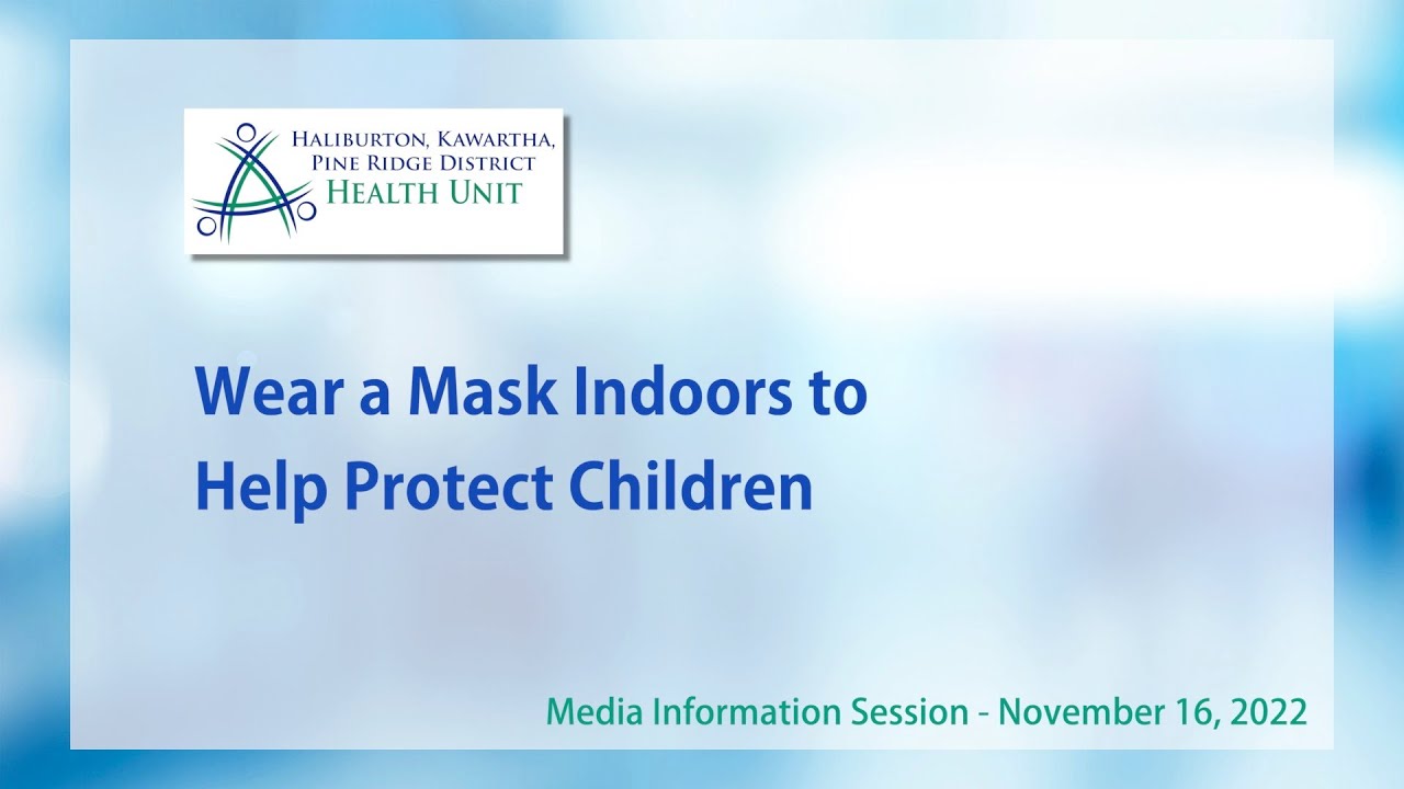Wear a Mask Indoors to Help Protect Children