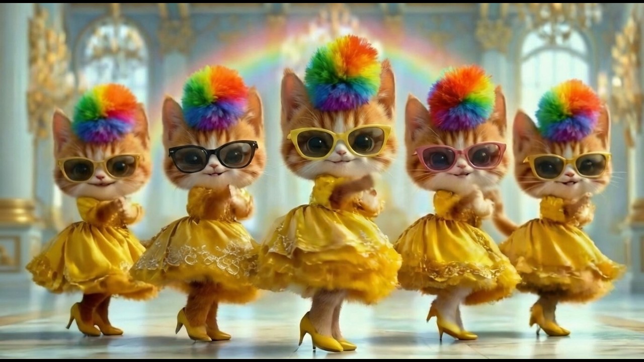 Cute Dancing Cat|Fun Cat Dance|Relaxing Cat Dance#kpop #cat#猫ダンス #고양이댄스 #choreography #dance #meow