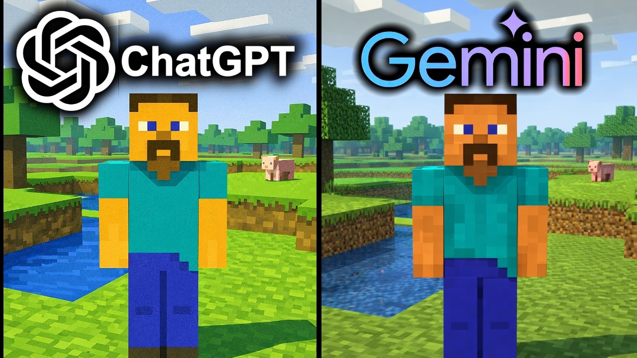 ChatGPT vs Gemini Make Minecraft From Scratch