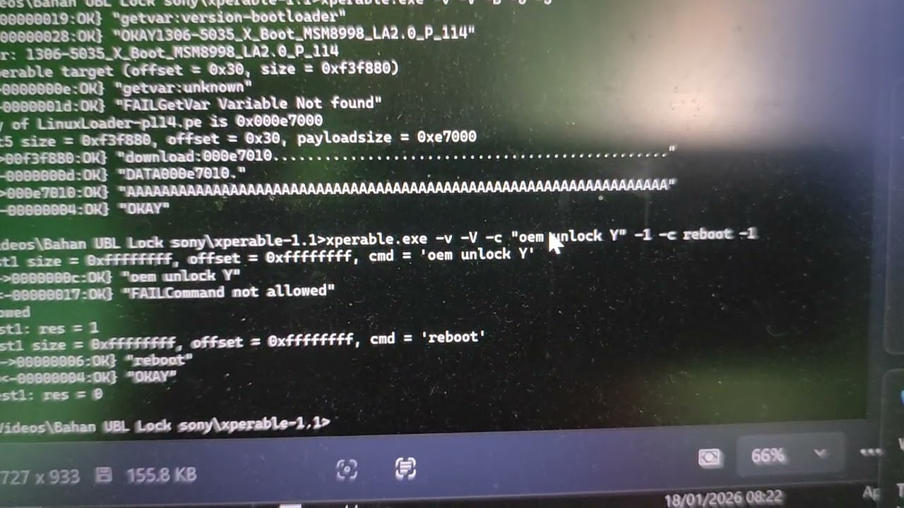 Curhat/berbagi exploit UBL No Sony SOV36 XZ1 UBL Sukses