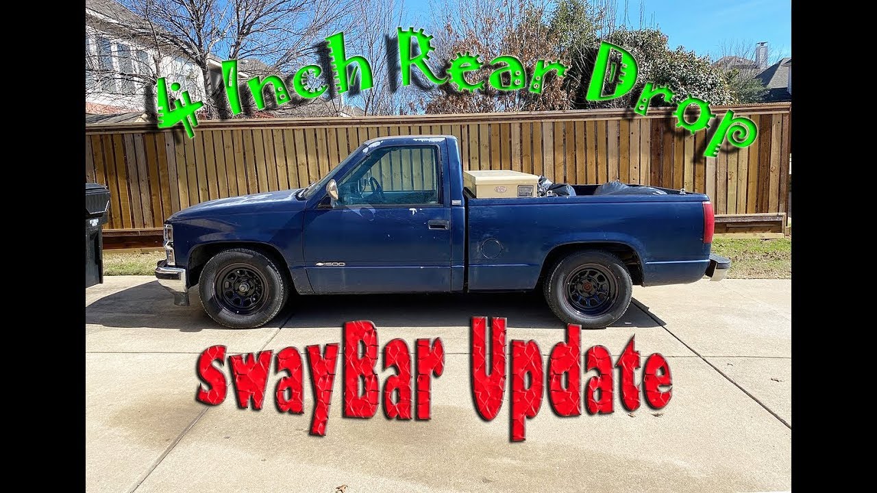 88-98 Chevy OBS Rear Sway Bar update with 4inch drop