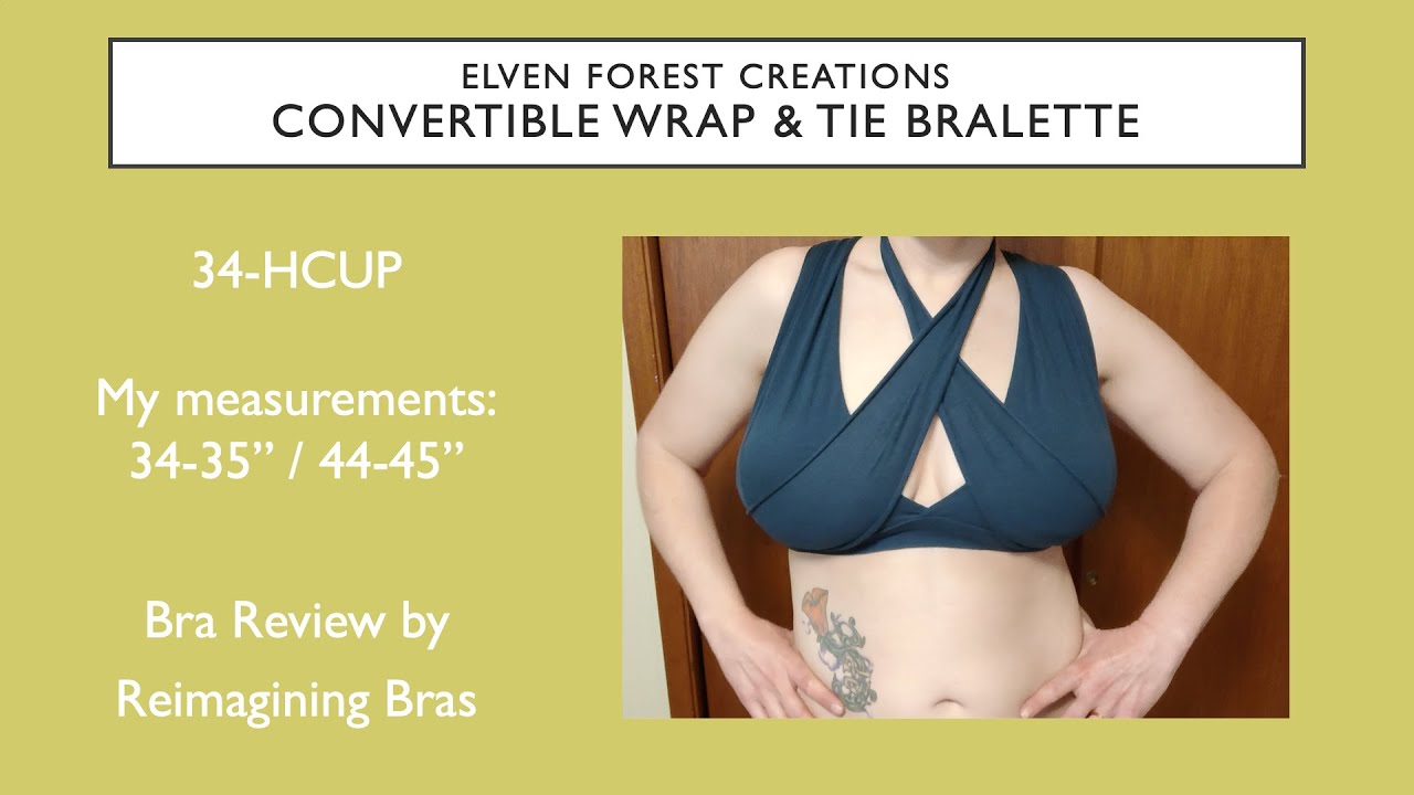 2 minute review of the Convertible Wrap & Tie Bralette by Elven Forest