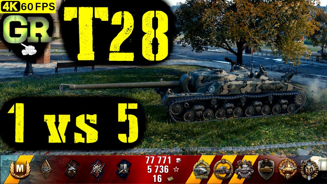 World of Tanks T28 Replay - 9 Kills 6.1K DMG(Patch 1.4.0)