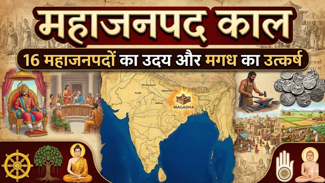 महाजनपद काल का इतिहास | 16 Mahajanapadas | Ancient Indian History for UPSC,UPPCS,BPSC,UPSSSC, SSC