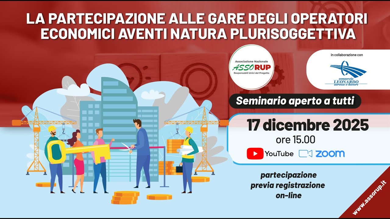 La partecipazione alle gare degli operatori economici aventi natura plurisoggettiva