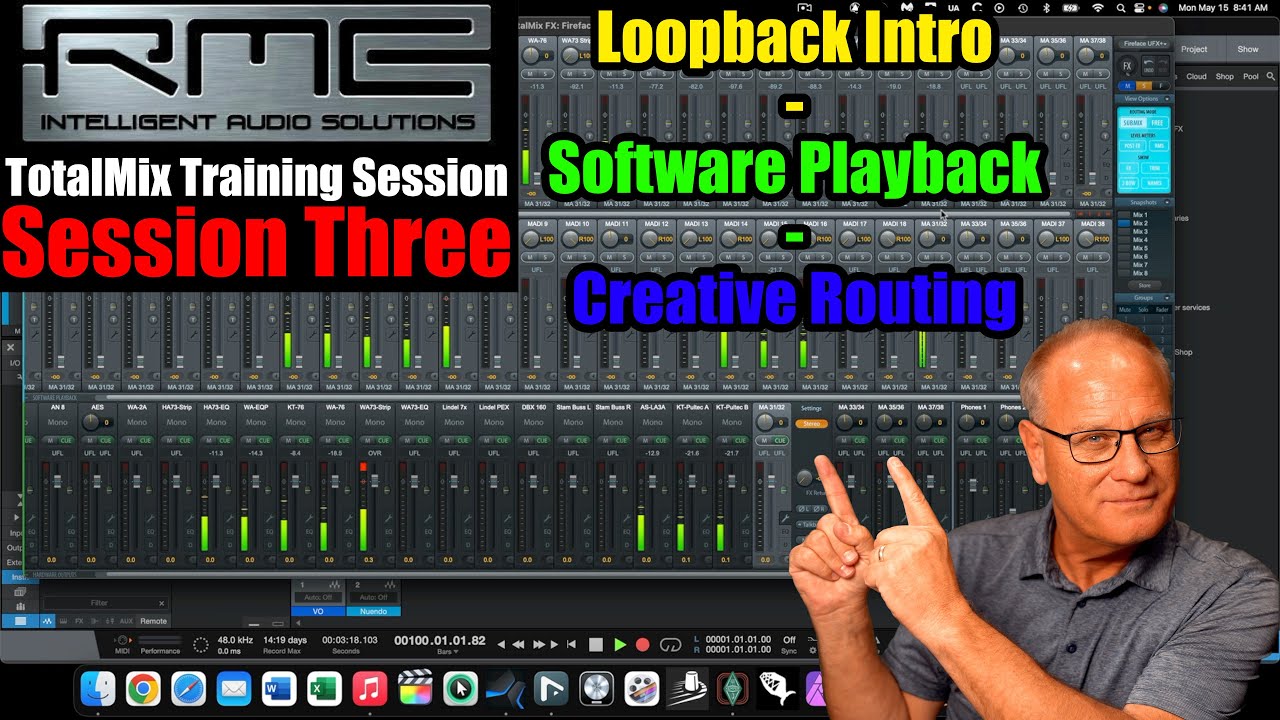 RME TotalMix Training Session 3 - Software Playback ~ Loopback ~ Creative Routing
