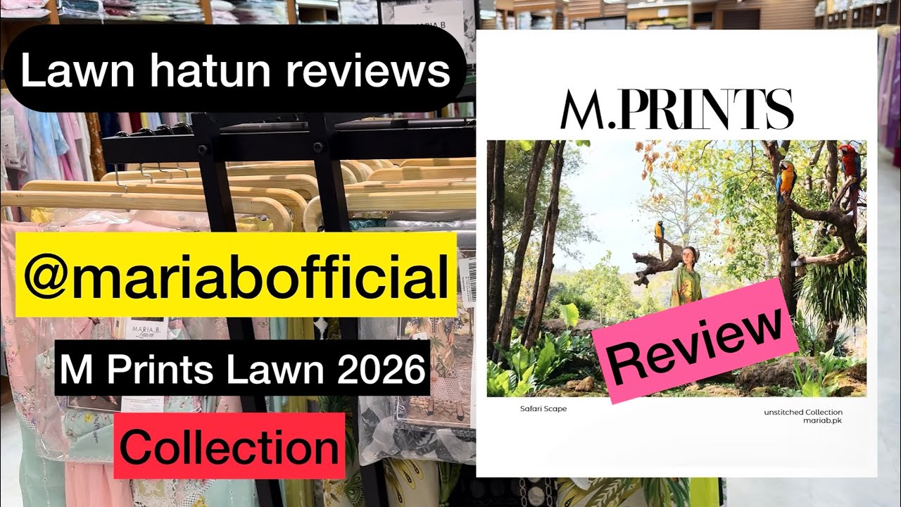 Maria b Mprints lawn 2026 | lawn hatun reviews