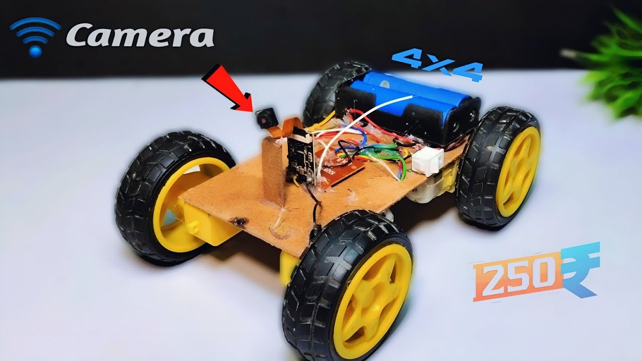 How to Make a RC Car with camera at home 🚗 📸 