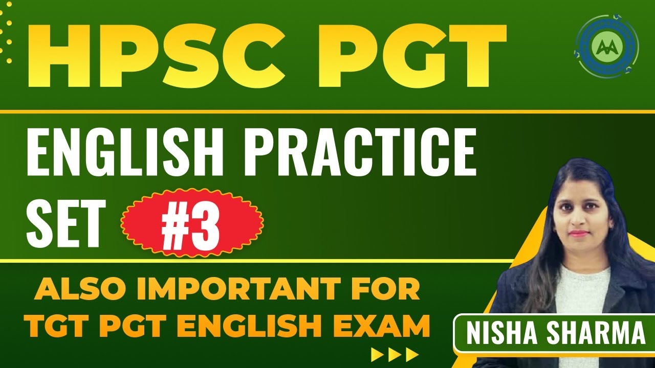 HPSC PGT SCREENING ENGLISH  LITERATURE PART-3 BY NISHA SHARMA ACHIEVERS ACADEMY