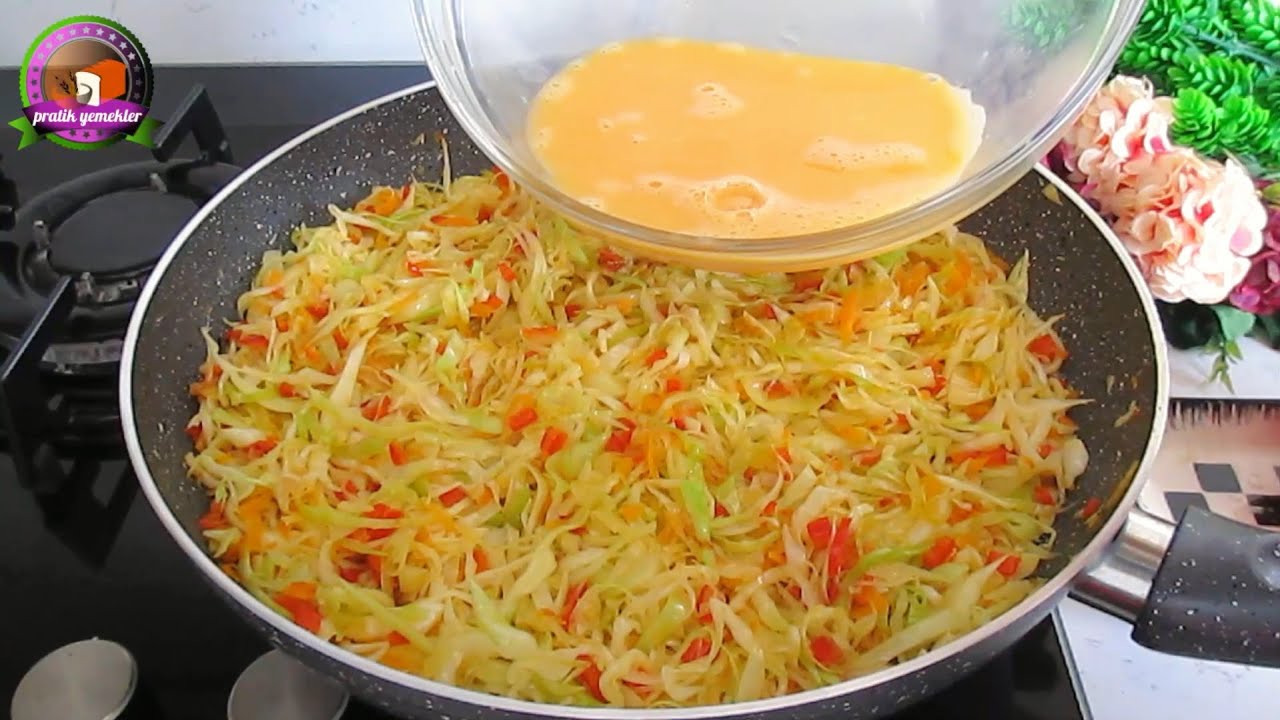 Капуста с яйцами вкуснее мяса!😃 Простой, быстрый и очень вкусный рецепт ужина!🥰.