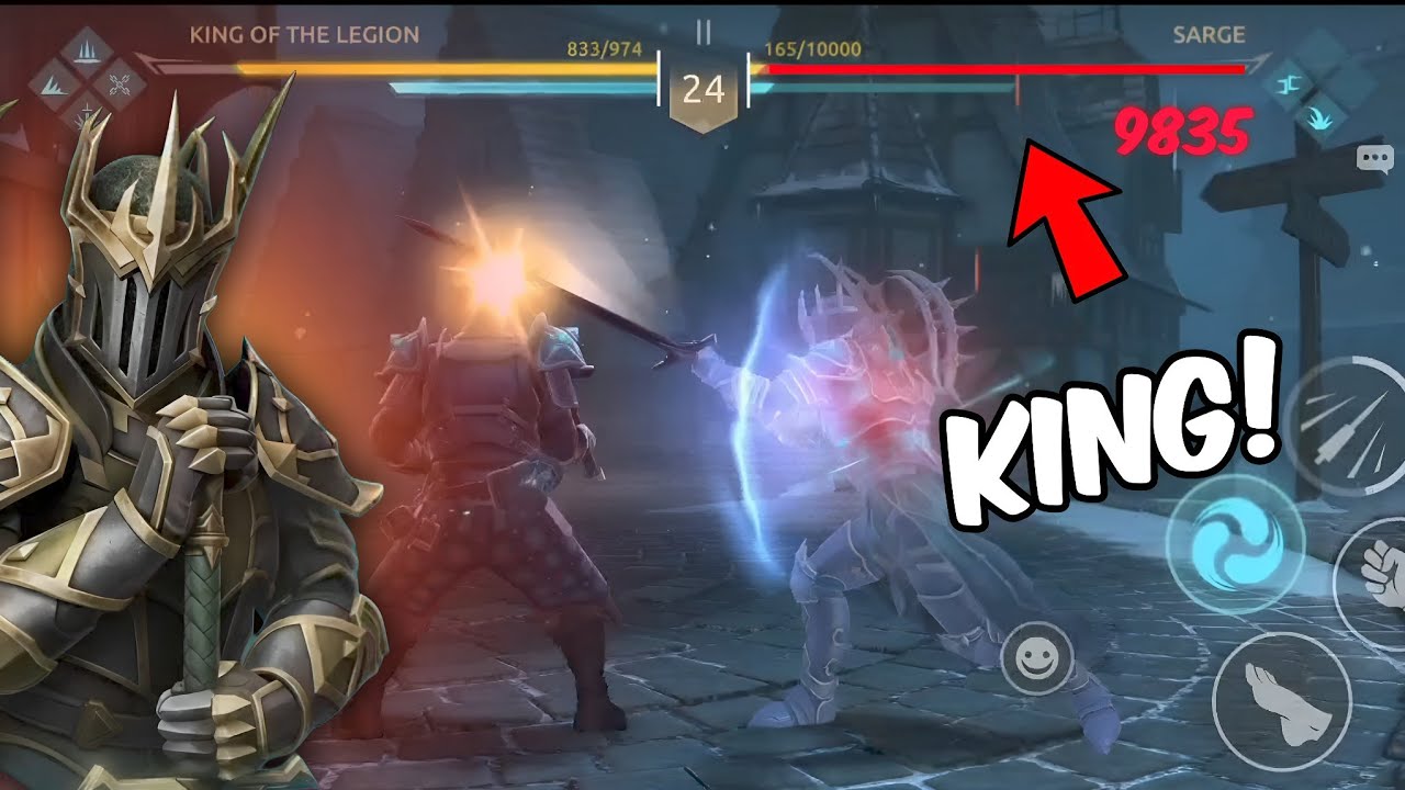 KING OF LEGION BEST COMBO! 🤯- Shadow Fight 4 Arena Gameplay!