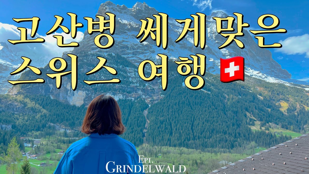 융프라우에서 고산병 쎄게맞은 스위스 여행 브이로그 | 선스타 호텔 그린델발트 | 아이거 익스프레스 | 스위스패스 | 파리-스위스 떼제베 탑승기 [🇨🇭Swiss VLOG 1]