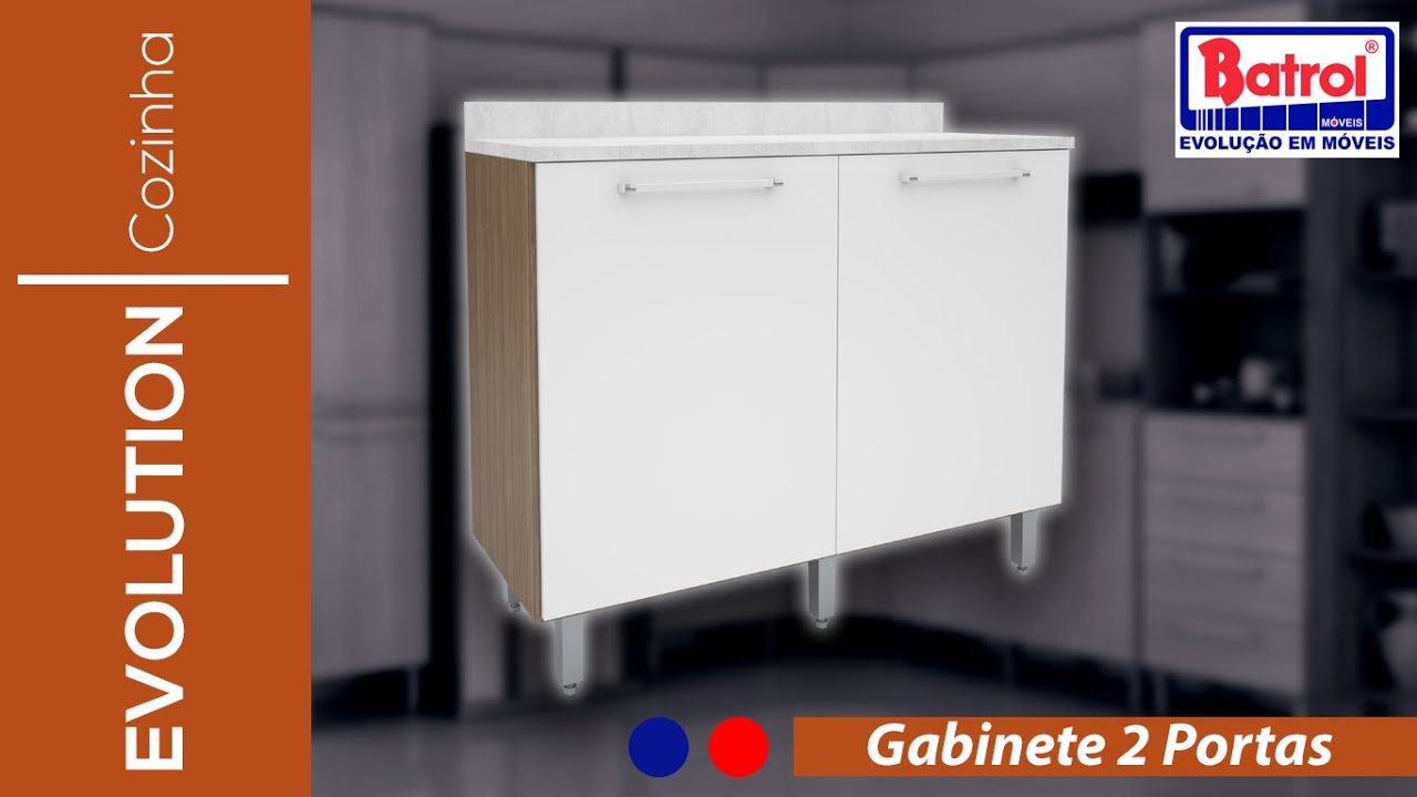 06.5106 Gabinete Cozinha Evolution Plus 2 Portas