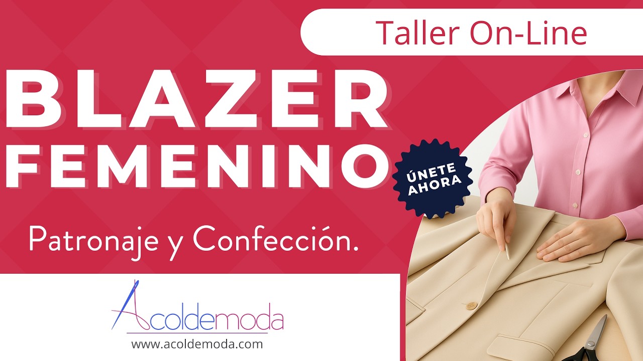 Curso de Blazer Femenino  - On-line - Acoldemoda