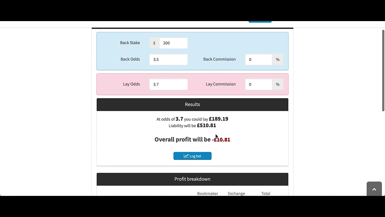 UNDERLAYING TO GET OUT OF TROUBLE (matched betting)