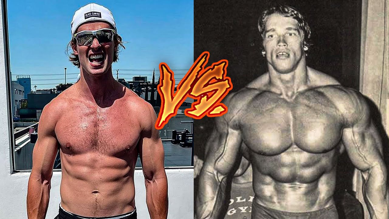 Natty Vs. Juiced - Arnold Schwarzenegger And His Son